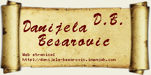 Danijela Besarović vizit kartica